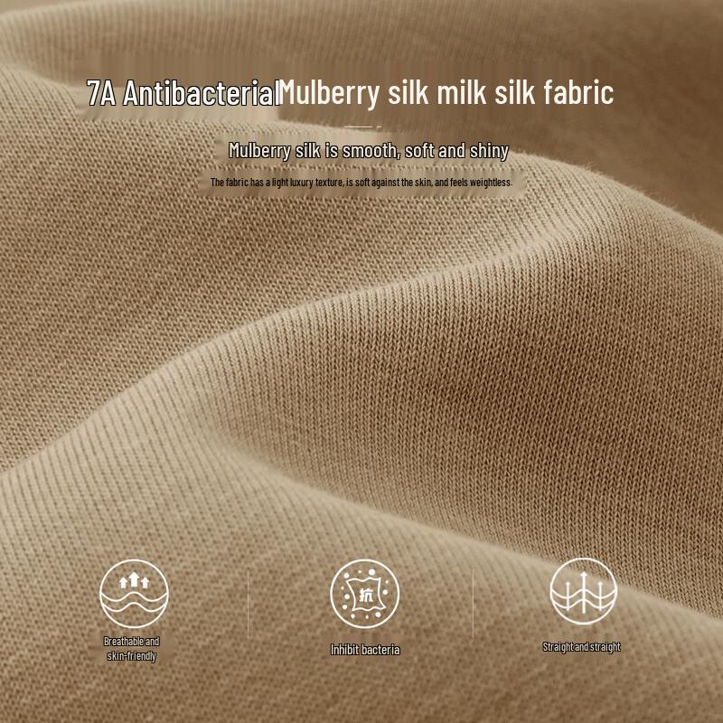 Shanshan Men's 7A Anti-bacterial Silk Blend Pullover Sweatshirt