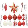 Christmas Balls Set of 40 Plastic Sphere Ornaments Hanging Crafts Decor 55KF