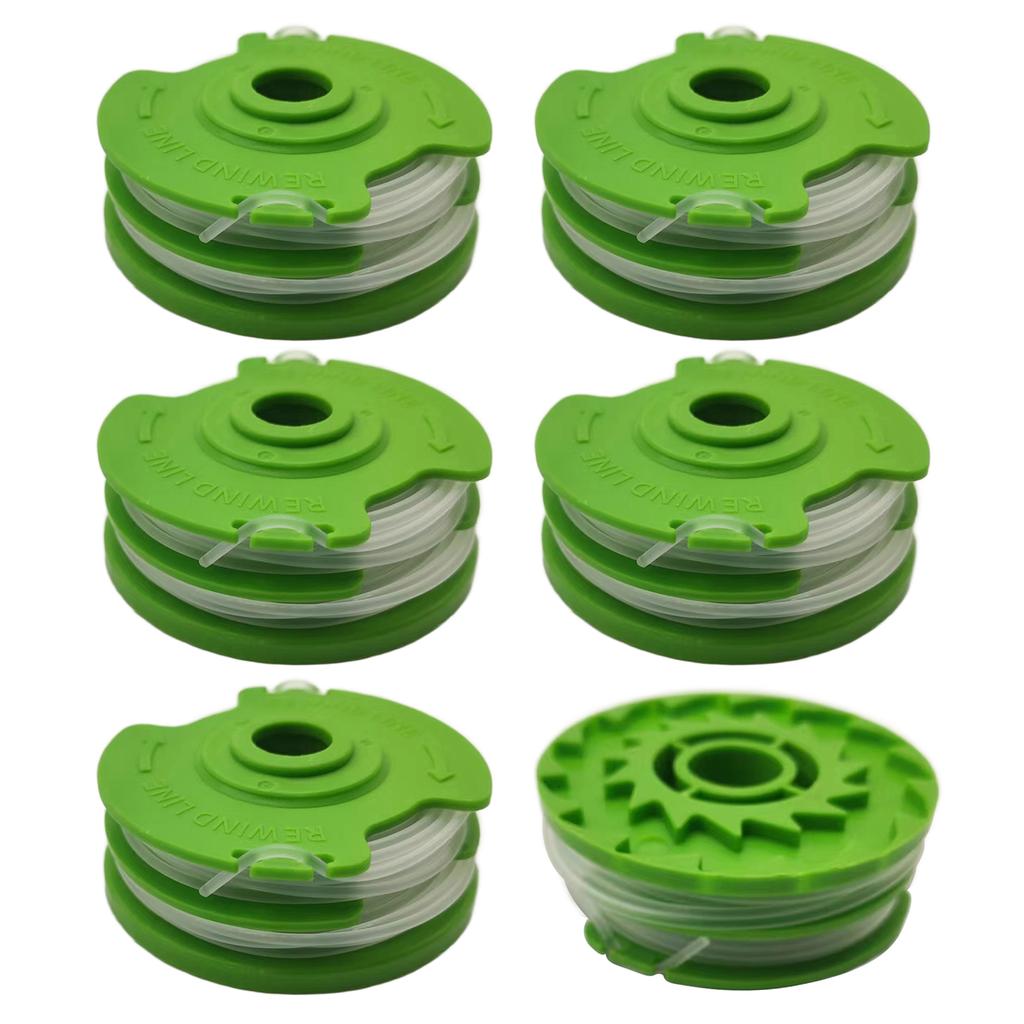 RS90111 6Pcs Replacement Spool for Earthwise ST00011/ST00013/ST00015/ST00113/ST00115 Mower Accessory