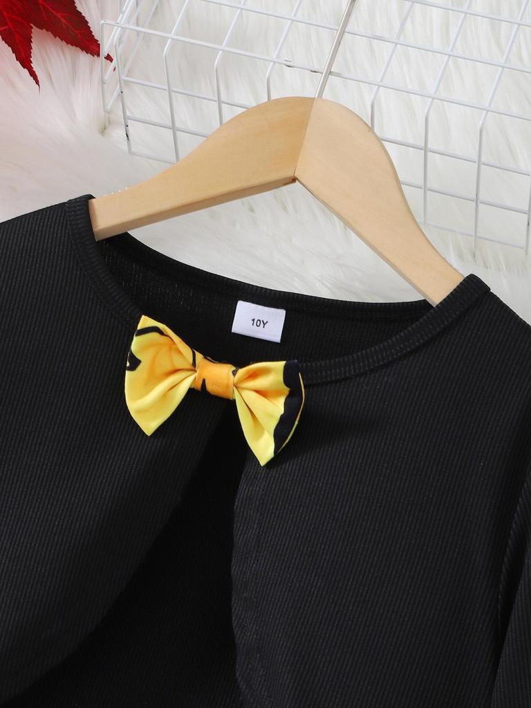 Girls' Halloween Pumpkin Jacket and Suspender Dress Set (Ages 8-12)