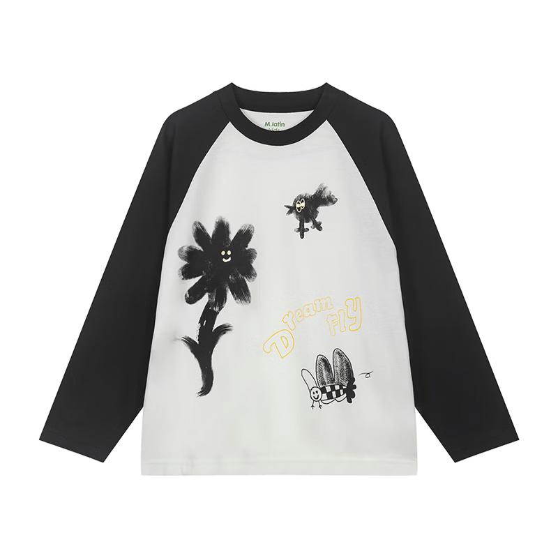 M.Latin Girls' Autumn Colorblock Long Sleeve T-Shirt