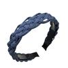 Handmade Denim Braided Hair Clip Headband - Hong Kong Style for Women