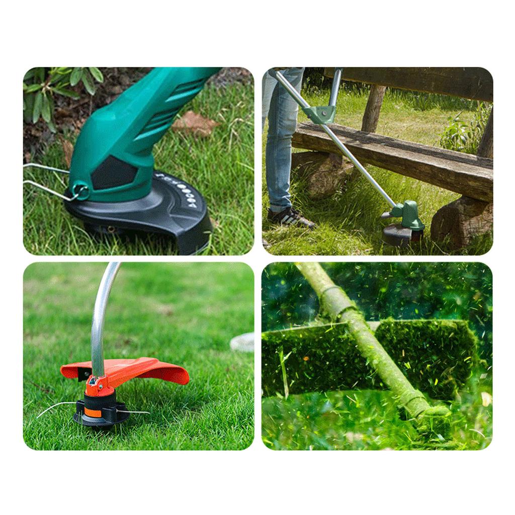6pc Replacement Trimmer Head Spool Line Grass Cutter Accessories Compatible with Various String Trimmers Durable Nylon Material for Lawn Maintenance