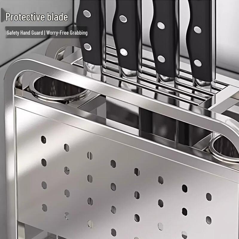 Handun Stainless Steel Kitchen Knife Holder and Organizer
