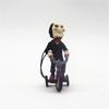 Q-version Figurine Boxed Ornament, Chainsaw Horror Bike Riding Mobile Phone Rope Pendant Home Accessories