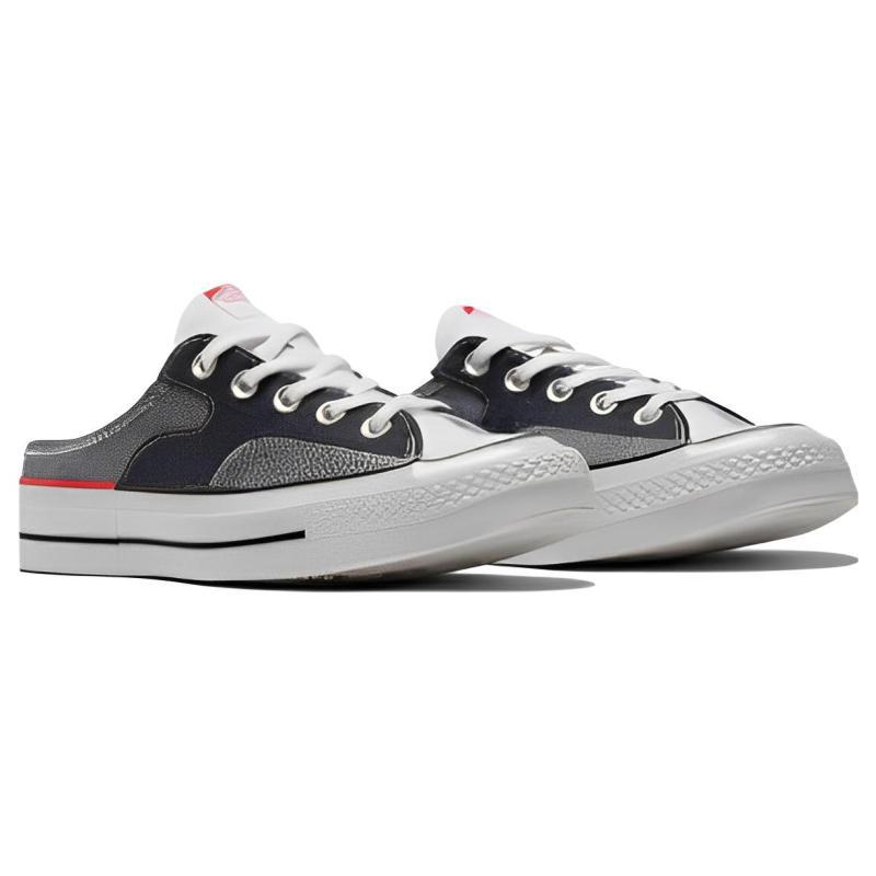 Converse Chuck 70 Mule Lace-up Low Top Canvas Shoes Unisex Black Grey