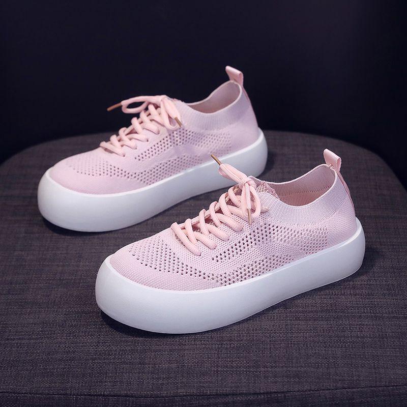 Women's Breathable Slimming Knit High-Top Sock Shoes - Spring/Summer 2025 Casual Sports Slip-On