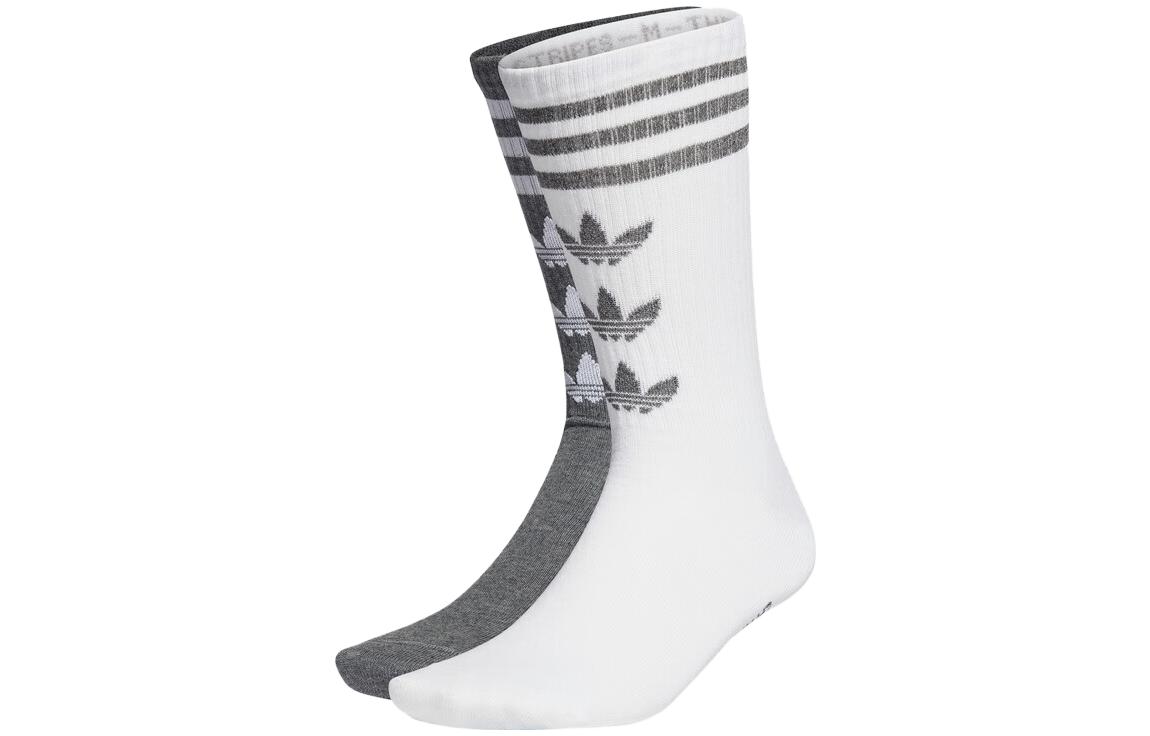 Adidas Originals Blue TRE Crew Knee High Socks Unisex 2 Pack HC9526 S