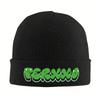 Feid Ferxxo Logo Strickmütze Beanie Herbst Wintermütze Warm Unisex Hiphop 90er Rapper Kappe Unisex Damen