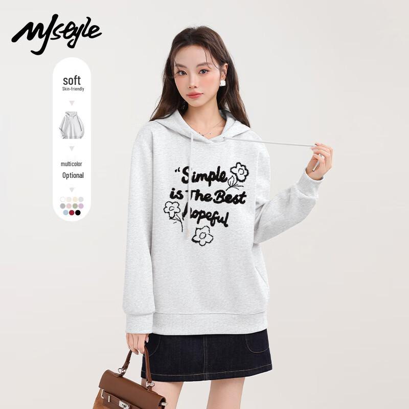 MJ STYLE Women's Hooded Long Sleeve Sweatshirt