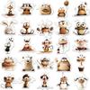 50-Piece Creative Animal Art Cartoon Stickers for DIY Decoration: Phone Cases, Notebooks, Water Bottles
