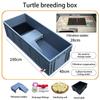 Household Terrariums Large Turtle Breeding Box Aquarium Amphibious Ecological Transport Box Thickened Turtle Tank with Drainage