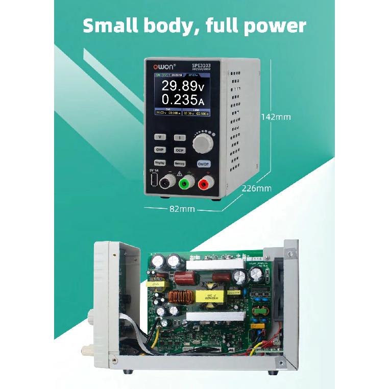 OWON SPE3103/SPE3053 Programmable DC Power Digital Regulator Switch 2.8" LCD Regulator SPE6103/SPE3102