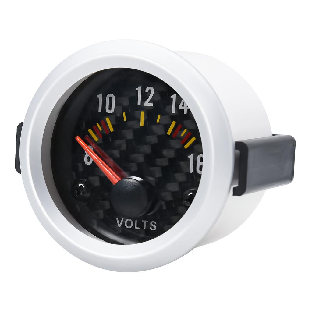 AD 52mm Voltmeter Gauge VOLT Meter 12V Auto Instrument Voltage Meters 8~16V Meter Painel Universal Moto Auto Truck Car Gauge