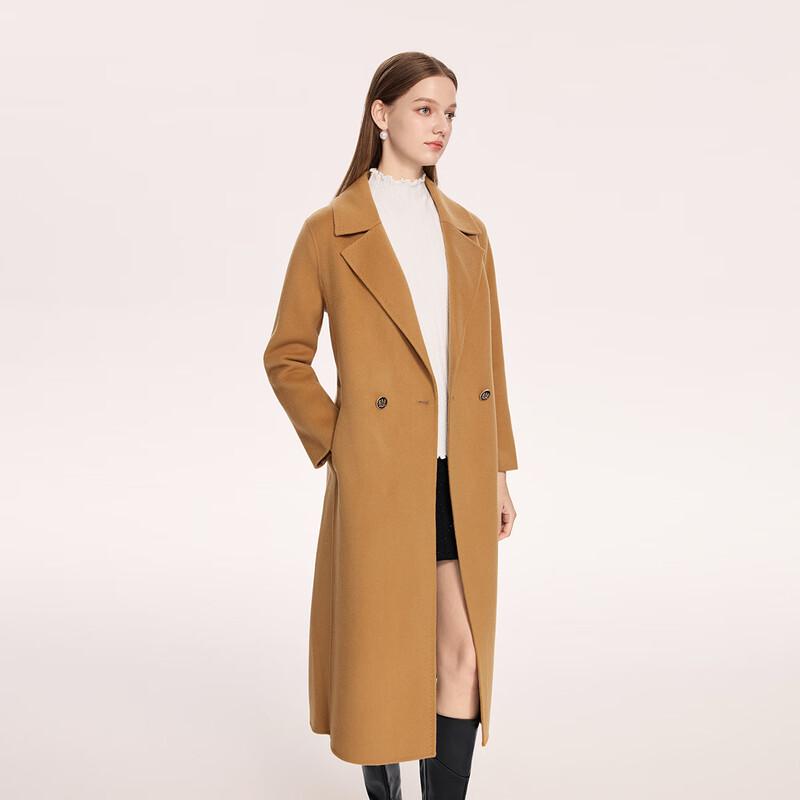 FivePlus Women's Double-breasted Wool Blend Coat