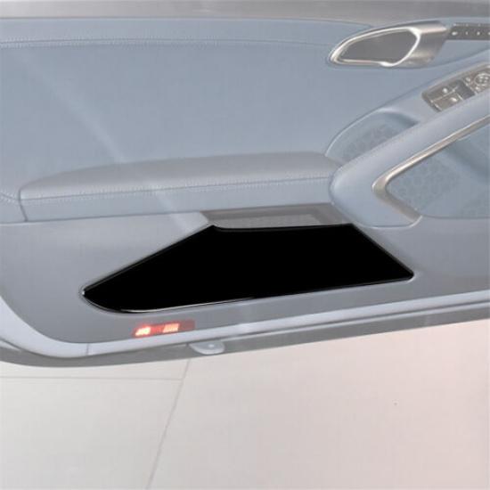 Glossy Piano Black Door Storage Cover Trim For Porsche 718 Boxster Cayman