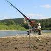 Stainless Steel Fishing Pole Holder Long-Lasting Stainless Steel Rod Holder Fishing Pole Spike Stand Adjustable Shore Casting
