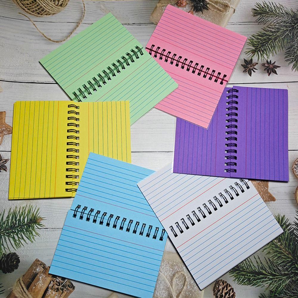 INS Tearable Coil Book Message Diary Journal Notepad Fashion Horizontal Line Notebook  Gift