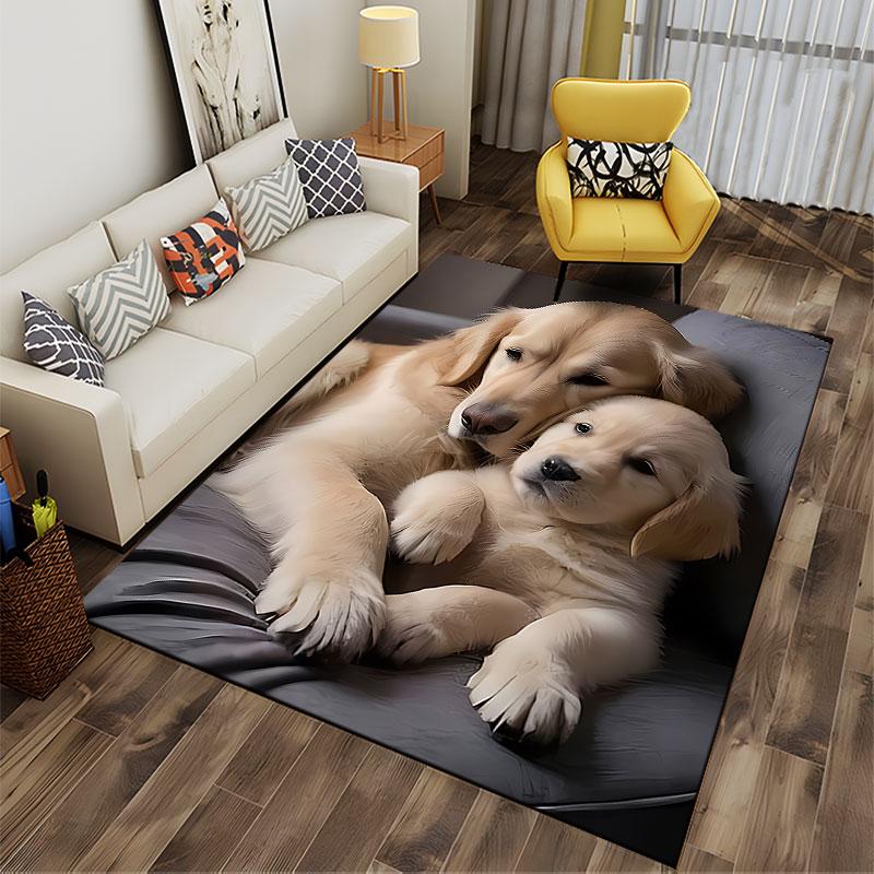 Golden Retrievers Relaxing Design Suitable As a Non-slip Mat for the Living Room or Bedroom Sofa