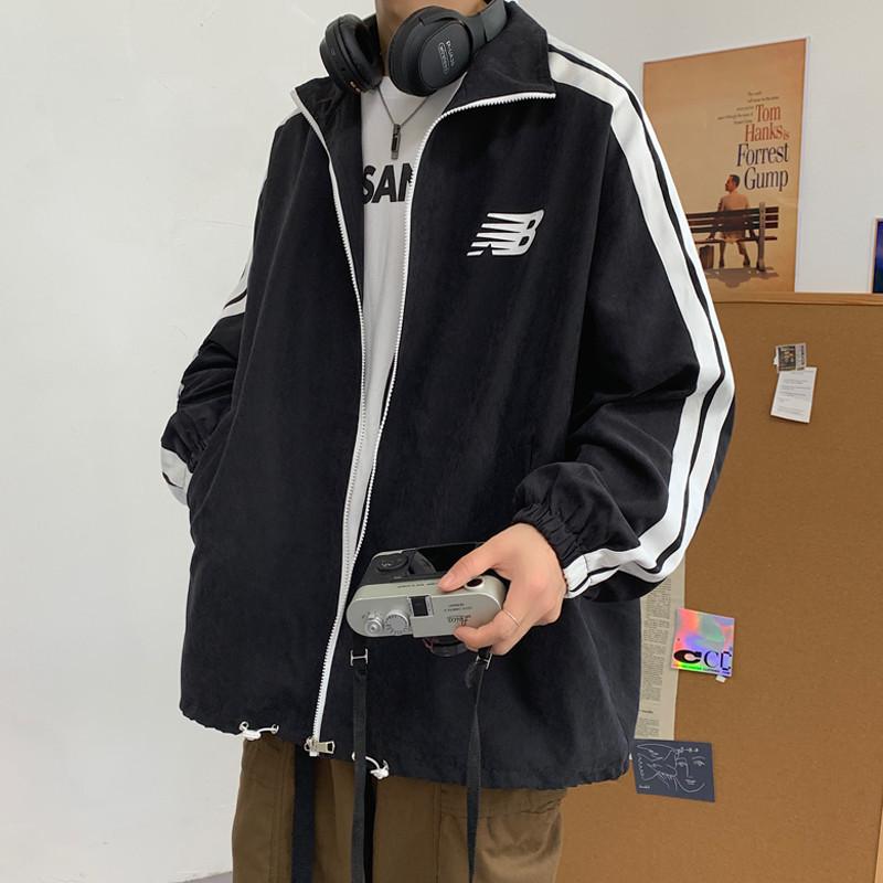 

Jacket men s bomber jacket spring and autumn ins Hong Kong style high school student tide brand baseball uniform loose bf fried street lazy wind XXL