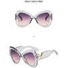 Women's sunglasses, fashionable large-frame butterfly sunglasses