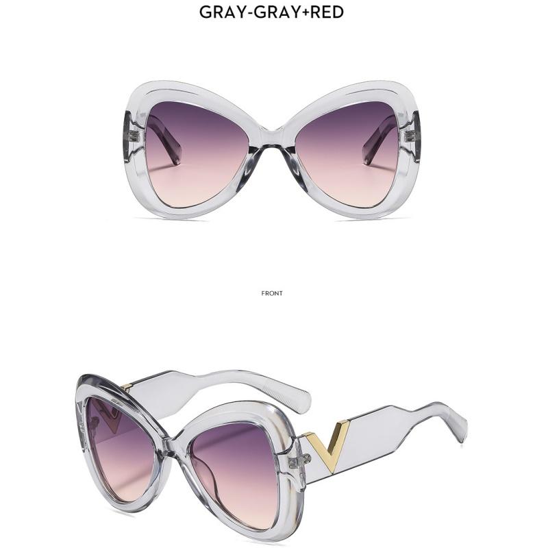 Women's sunglasses, fashionable large-frame butterfly sunglasses
