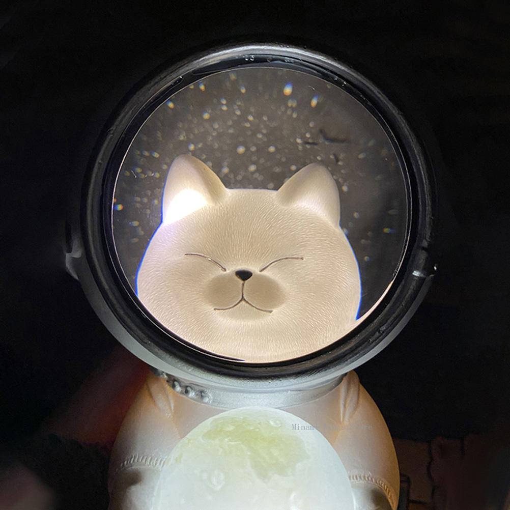 Cute Pet Spaceman Night Light Home Decoration Kids Gift Bedroom Ornaments