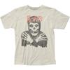 Misfits Classic Skull Mens T Shirt Music Classic Concert Rock Band Tee Natural