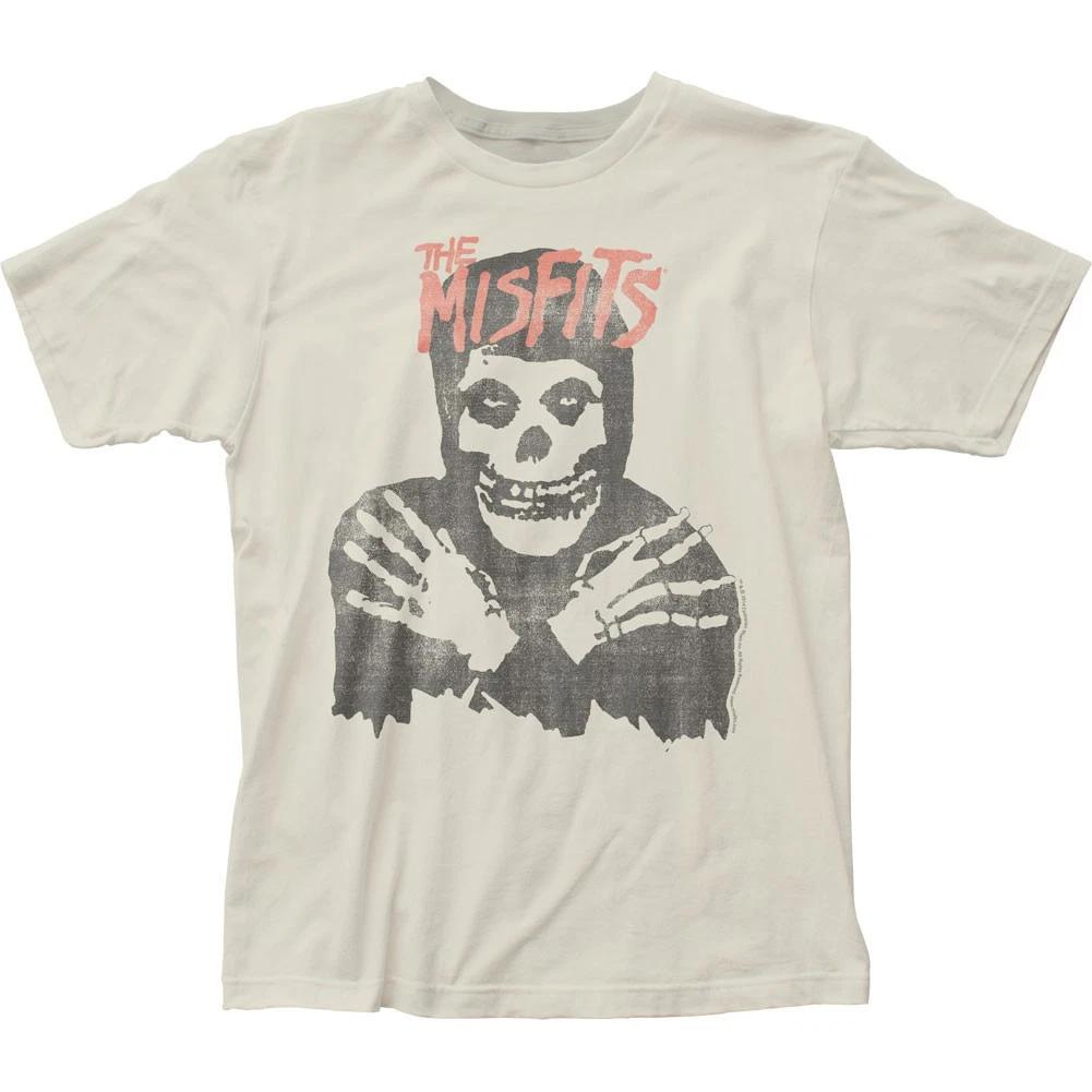 The Misfits Classic Skull Mens T Shirt Music Classic Concert Band Tee Natural L