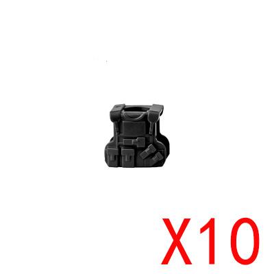 MOC City Building Blocks Weapons Accessories Special Forces Tactical Vest Armor Body Figure Helmet Equipment Pack Brick K062