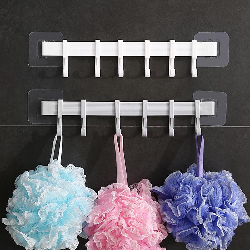Kitchen Hook Rack No Punching Rod Hanger Strong Viscose Bathroom Wall Wall Hook Towel Rack