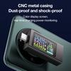 Multifunction Digital Voltage Current Meter For USB C Devices Data Display Digital Ammeter Voltmeter Aluminum Case
