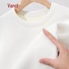 VANCL Men's Winter Fleece-Lined Waffle Knit Crew Neck Long Sleeve T-Shirt