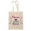 Tote Bag - PLANETEE - Marion the Most Beautiful - Natural Jute - Beige - Printed In France
