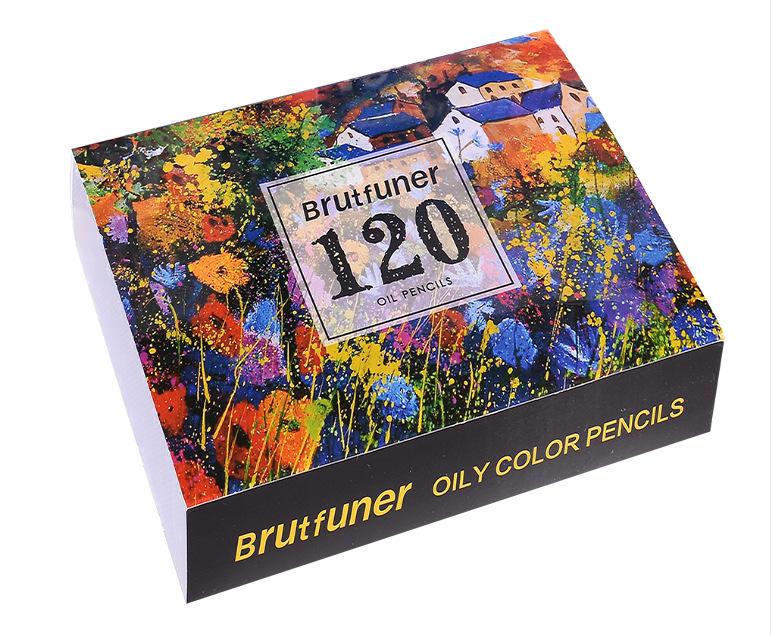 Brutfuner 48/72/120/160 Colors High Quality Oily Colored Pencils Set Oil HB Drawing For School Student Gifts Art Supplies