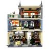 Garden Hotel Themed Building Blocks Set with Light City Street View Model Bricks Creative DIY Kit Ideal Kids Birthday Gift Toy