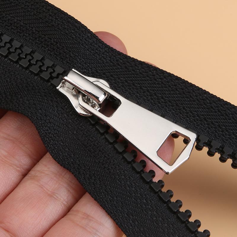 Electroplated Zipper Head Accessories Clothes Jacket Zipper Lock Head Universal Down Jacket Resin Zipper Metal Slider Replacement