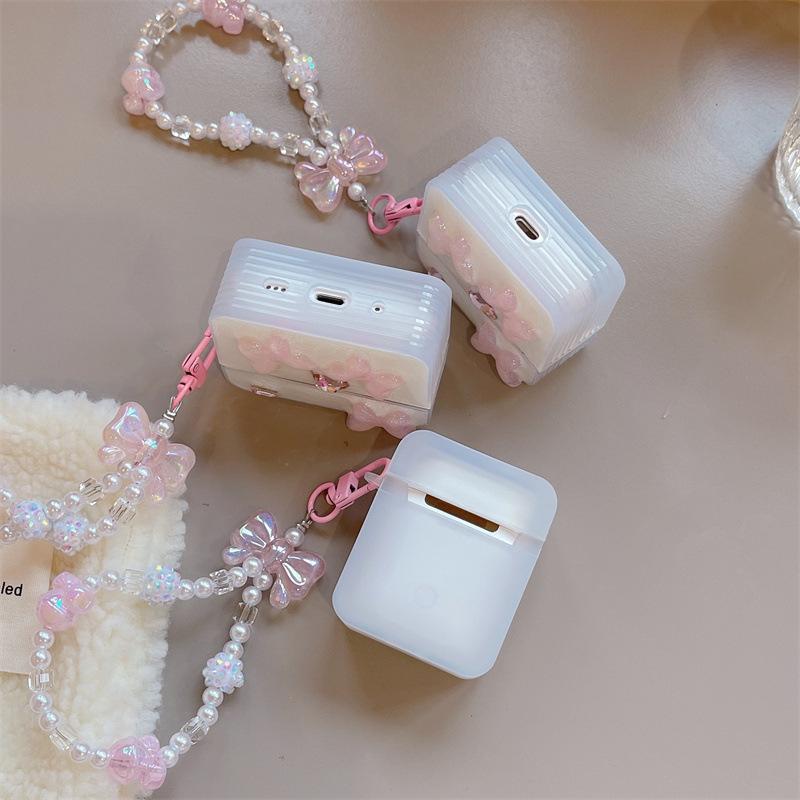 Wireless bluetooth headset case AirPods Pro cream glue Epoxy butterfly 1/2 generation suitable for Apple pendant