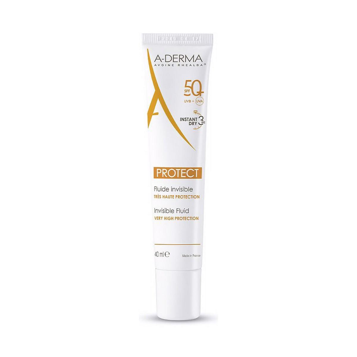 

A-Derma Protect Невидимый солнцезащитный крем для лица-флюид SPF 50+ (40 мл)