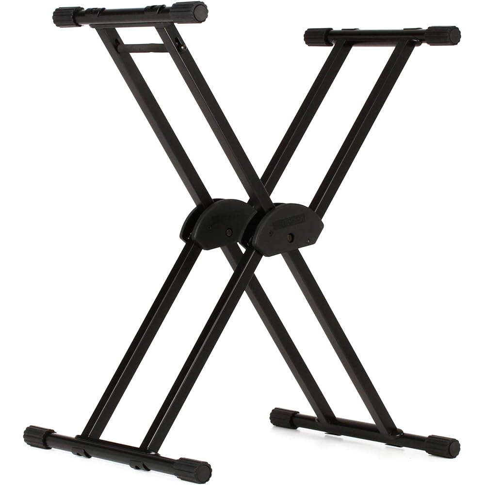 Roland Roland KS-20X Keyboard Stand, Height Adjustable, Foldable, Up to 75kg, Weighted X-shaped S...