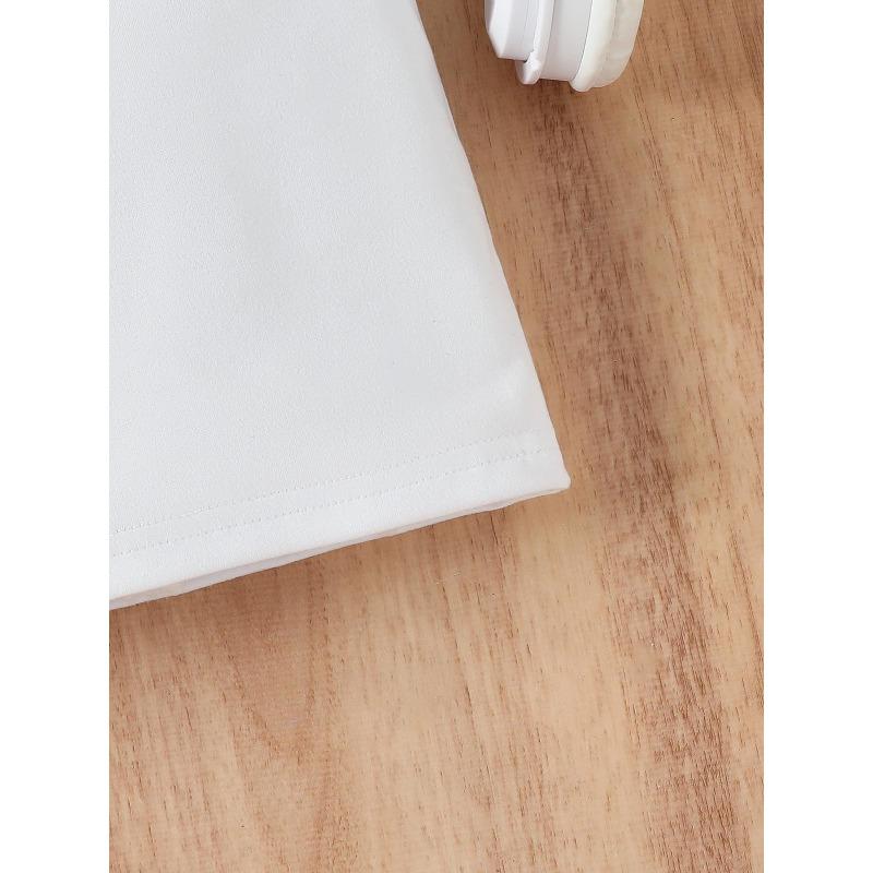 European Size Girls Summer Round Neck Short Sleeved T Shirt with Cartoon Version of A Great Dane Pattern