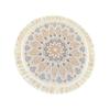 Sottobicchieri Stile Bohemien di Lusso Leggero Cotone Intrecciato Tappetino da Pasto con Frange in Tessuto Tappetino Isolante dal Calore Tappetino Anti Scottatura per Pentole Tappetino Decorativo per la Casa Caratteristiche: