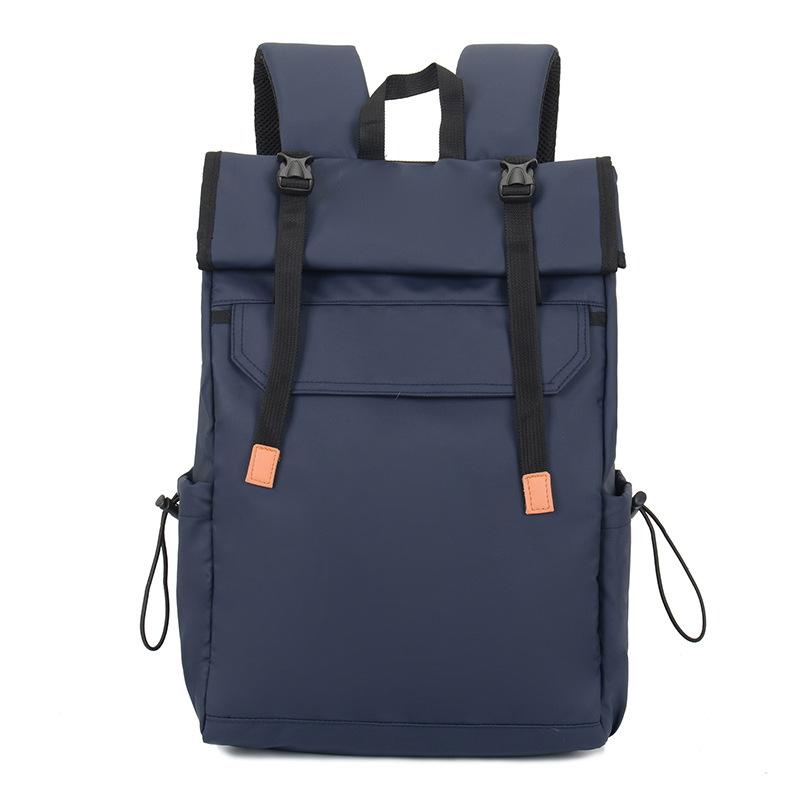 

Рюкзак унисекс сумка для ноутбука школьный портфель для школьников темно-синий