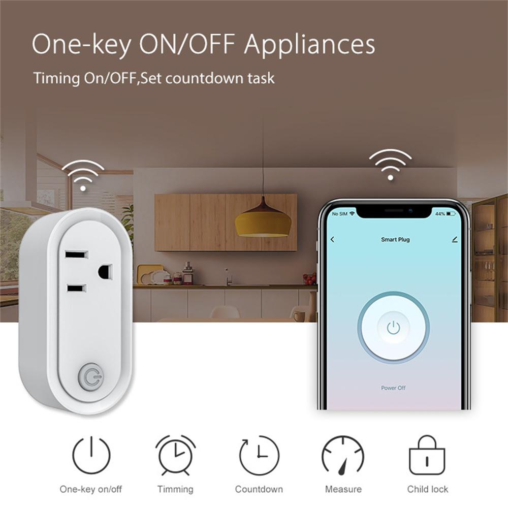 NEO NAS-WR12BH 15A ZigBee 3.0 Smart Plug Energy Monitoring Power Outlet Works with Apple HomeKit/Google Assistant/Amazon Alexa, US Plug