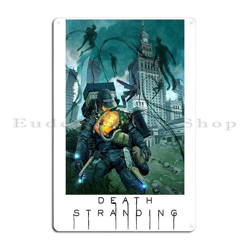 Death Stranding Poster Metal Sign Cinema Printed Decoration Cinema Classic Tin Sign Poster
