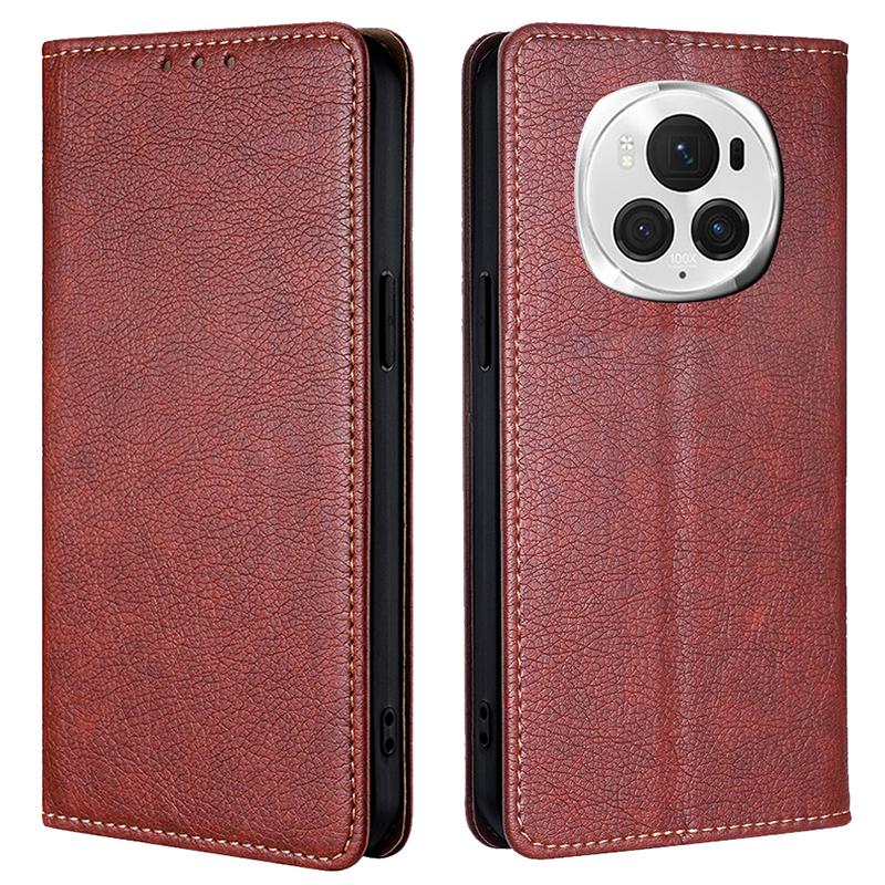 For Honor Magic6 Pro 5G Case Wallet PU Leather Phone Cover Magnetic Closing