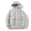 Cotton Clothing Men's Winter Loose Solid Color Cotton Jacket Thickened Workwear Big Yards Cotton Jacket Jacket Warm