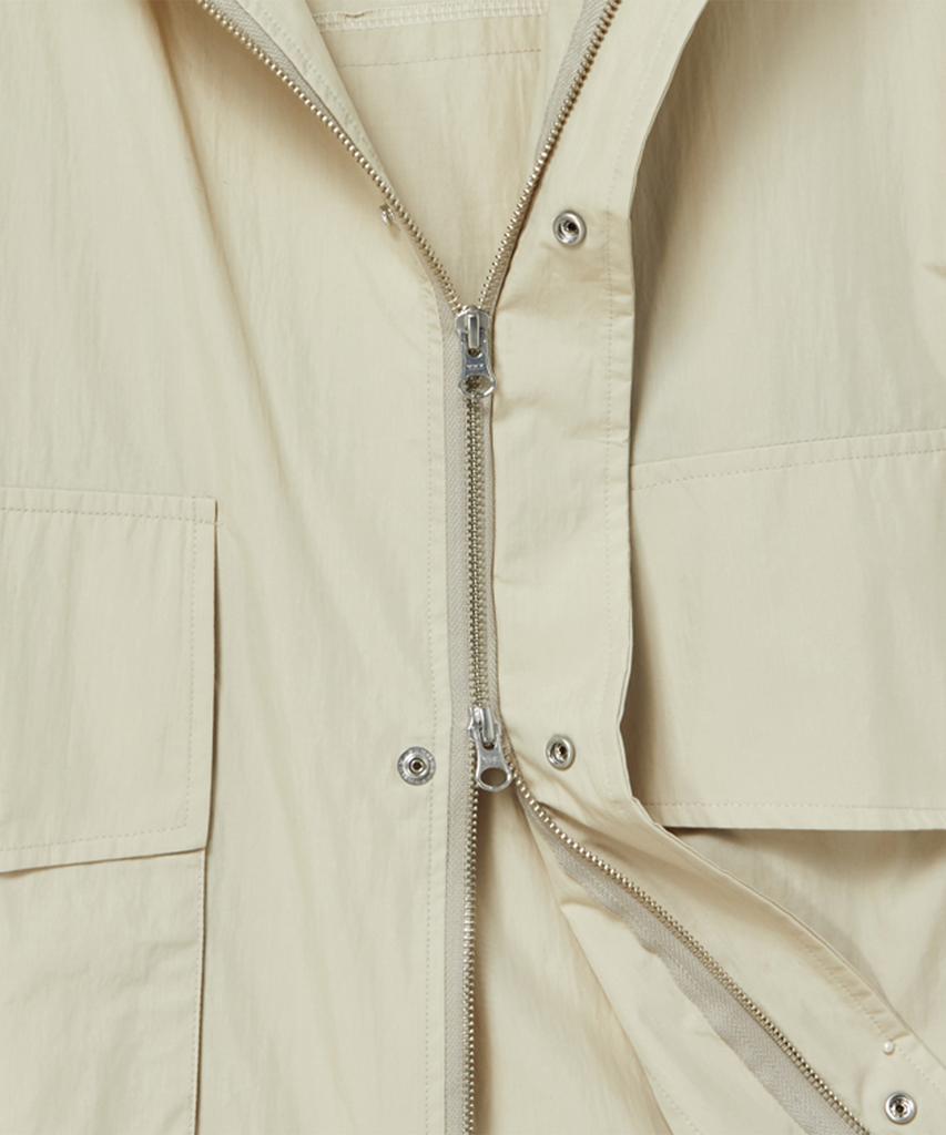 Beyond Closet [Collection Line] Luxe Texture Light Fabric Blouson Beige