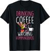 Hummingbird Love Drinking Coffee Watching Hummingbirds T-Shirt Unisex T-Shirt