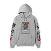 Record of Ragnarok Lu Bu Vollfarbiger Anime Hoodie Japanischer Drachen-Ärmeldruck Lässiger Pullover mit langen Ärmeln Sweatshirt